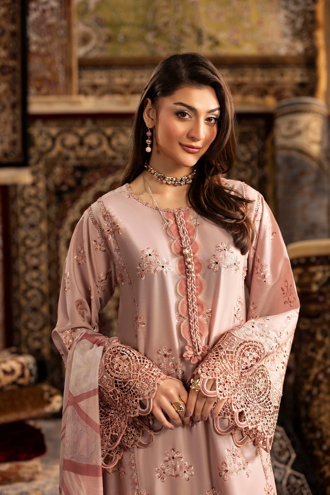 Adans Libas | Adans Chenille | CHENILLE 1693 - Luxury Dress - available at Maria Faisal in UK and USA.