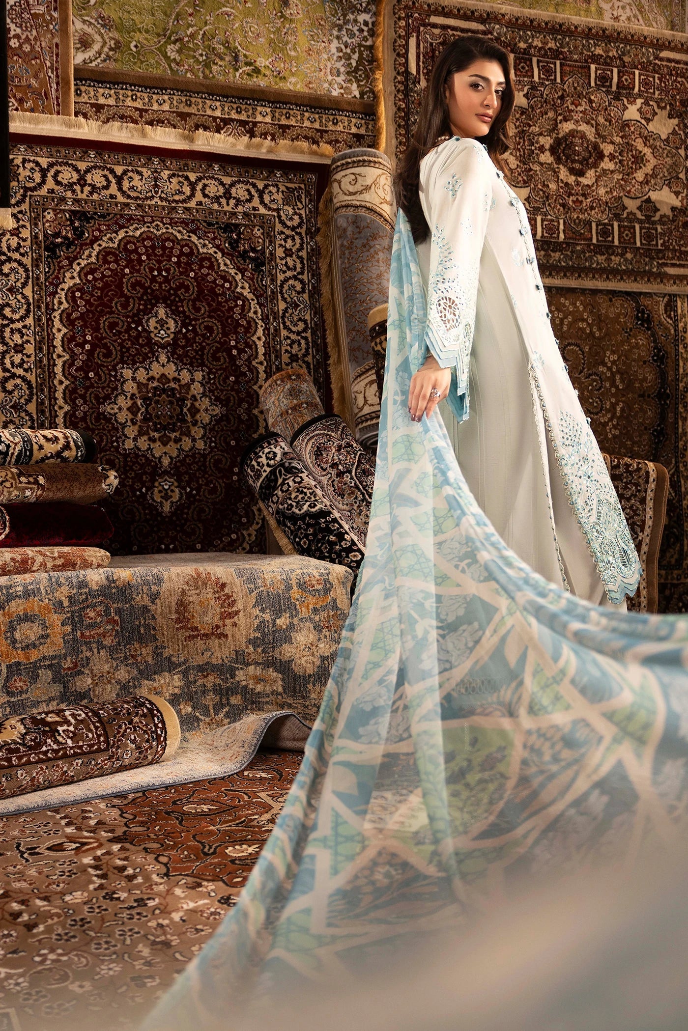 Adans Libas | Adans Chenille | CHENILLE 1694 - Luxury Dress - available at Maria Faisal in UK and USA.