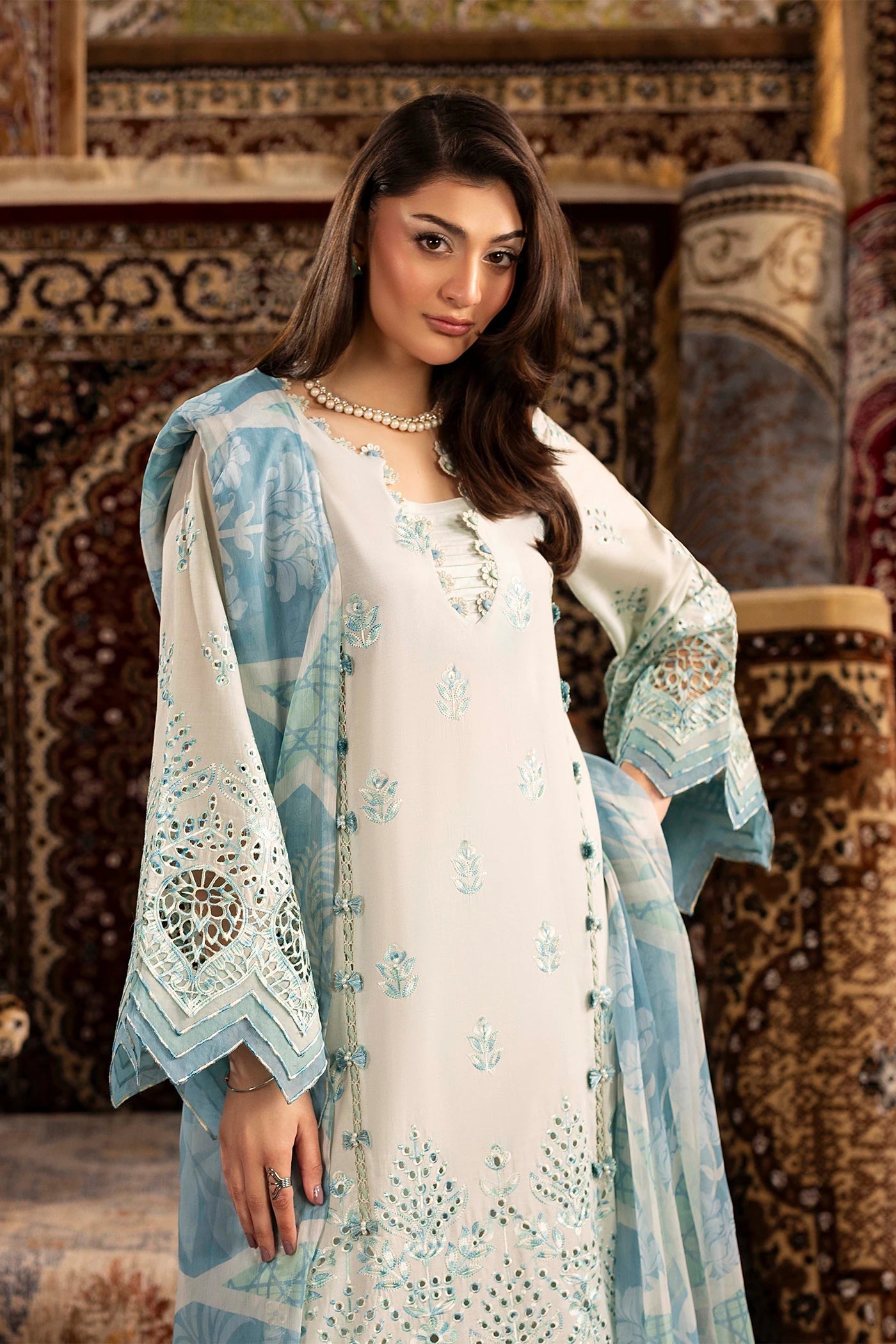 Adans Libas | Adans Chenille | CHENILLE 1694 - Luxury Dress - available at Maria Faisal in UK and USA.