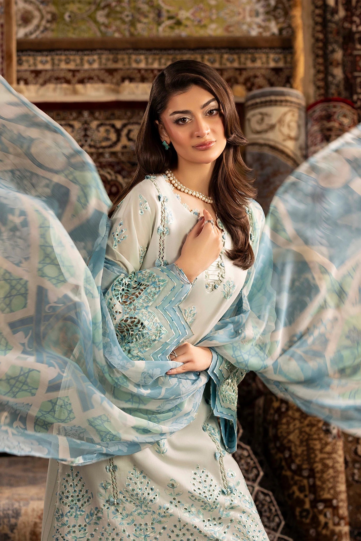 Adans Libas | Adans Chenille | CHENILLE 1694 - Luxury Dress - available at Maria Faisal in UK and USA.