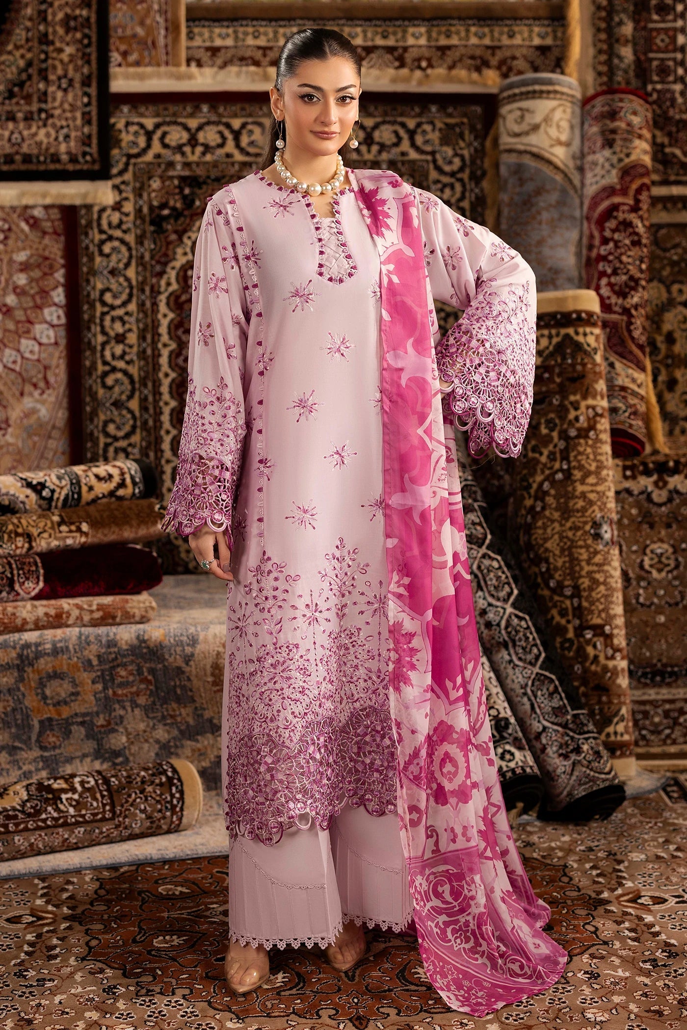 Adans Libas | Adans Chenille | CHENILLE 1695 - Luxury Dress - available at Maria Faisal in UK and USA.