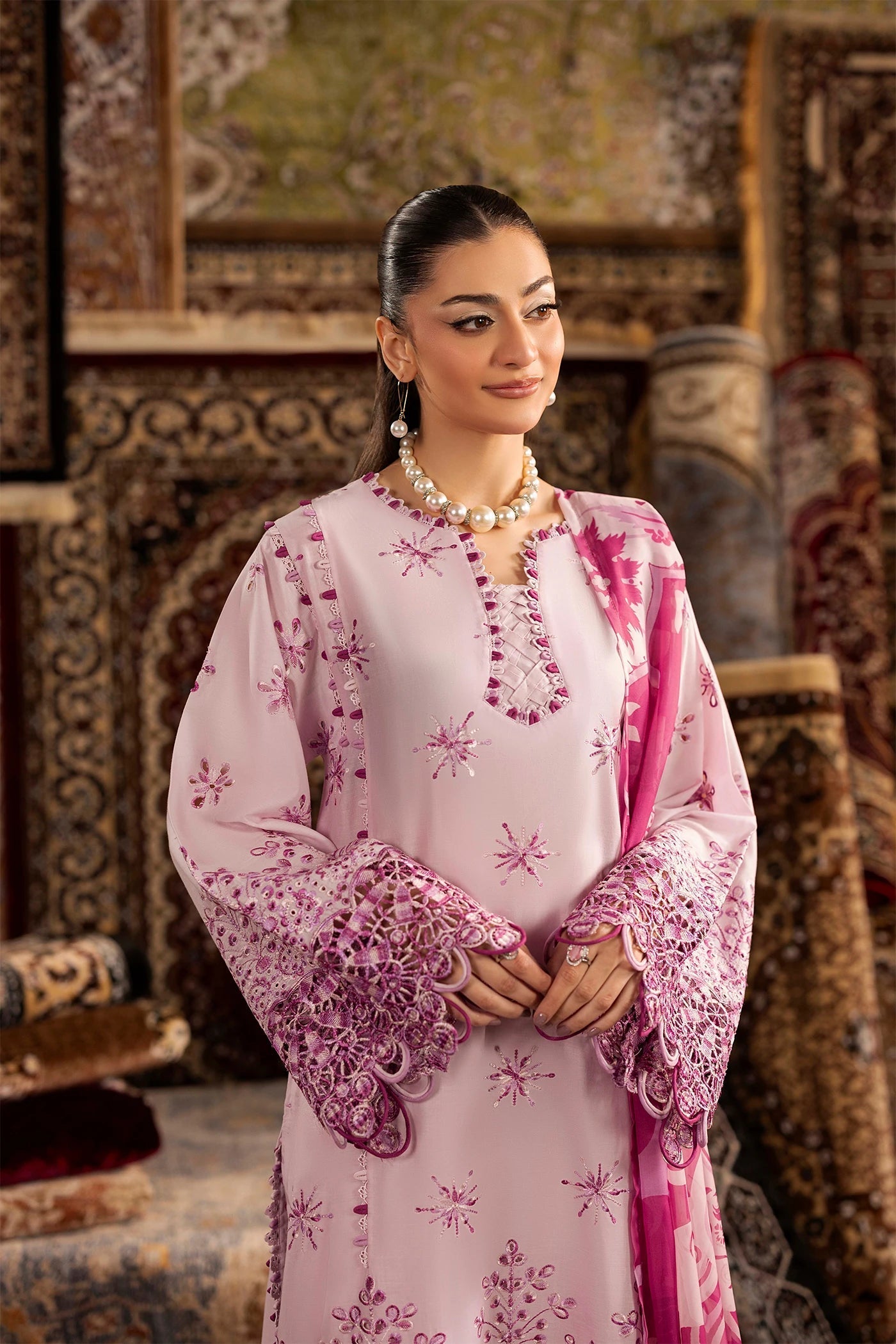 Adans Libas | Adans Chenille | CHENILLE 1695 - Luxury Dress - available at Maria Faisal in UK and USA.