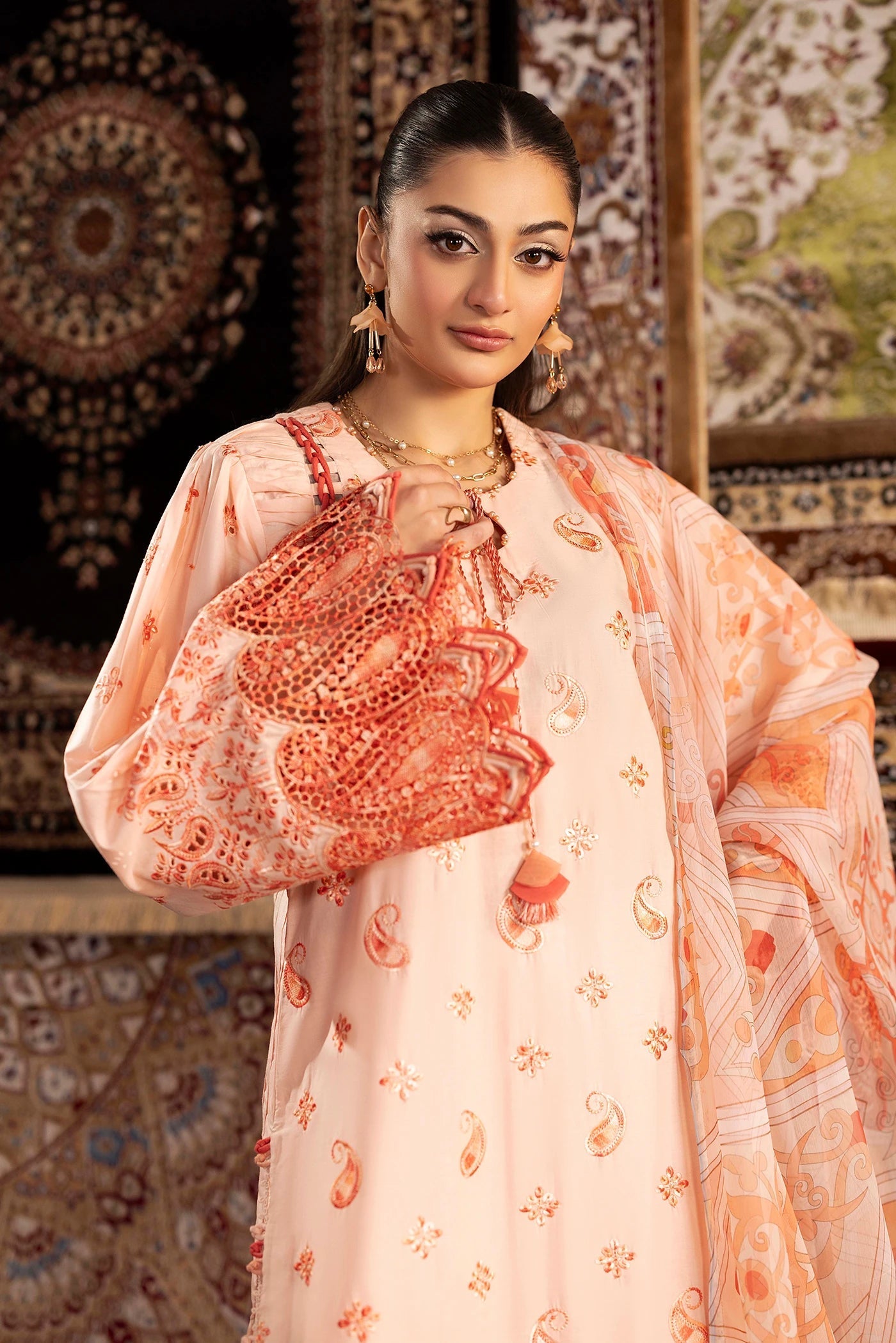 Adans Libas | Adans Chenille | CHENILLE 1697 - Luxury Dress - available at Maria Faisal in UK and USA.