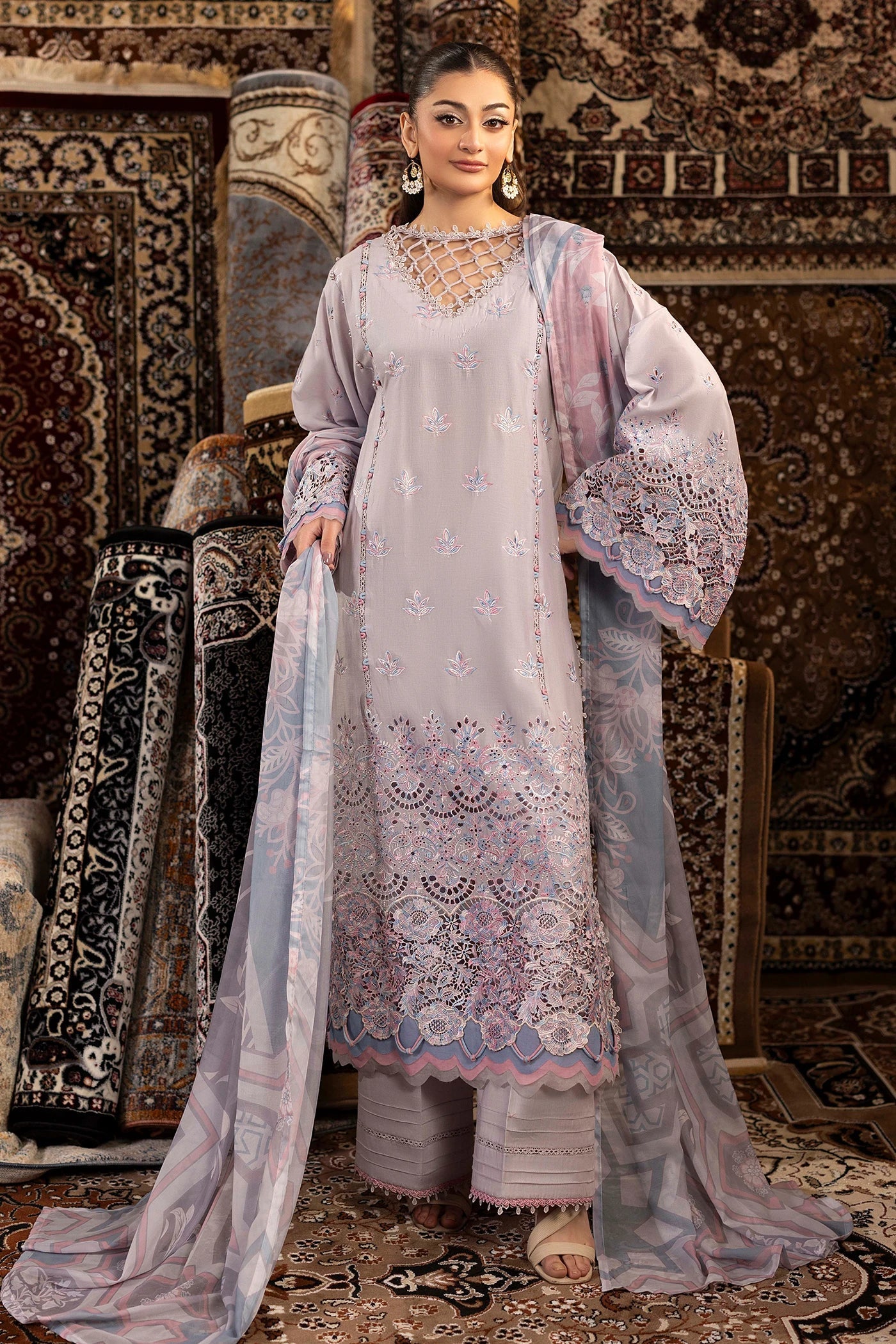 Adans Libas | Adans Chenille | CHENILLE 1698 - Luxury Dress - available at Maria Faisal in UK and USA.