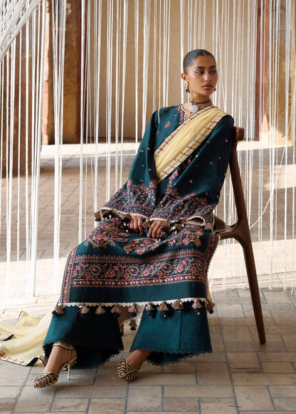 Hussain Rehar | Zan SS26 | Cinko - Luxury Dress - available at Maria Faisal in UK and USA.