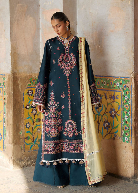 Hussain Rehar | Zan SS26 | Cinko - Luxury Dress - available at Maria Faisal in UK and USA.