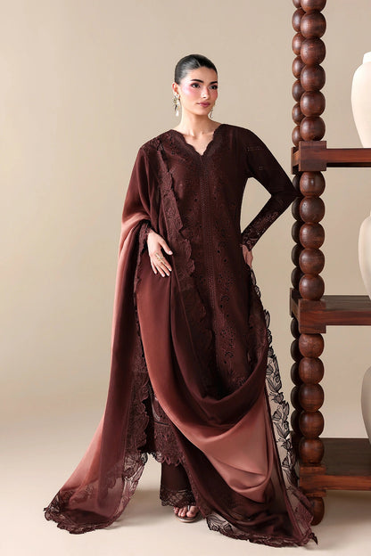 Azure | Luxury Lawn 26 | Cinnamon - Luxury Dress - available at Maria Faisal in UK and USA.