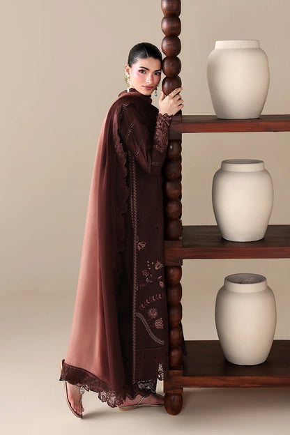 Azure | Luxury Lawn 26 | Cinnamon - Luxury Dress - available at Maria Faisal in UK and USA.