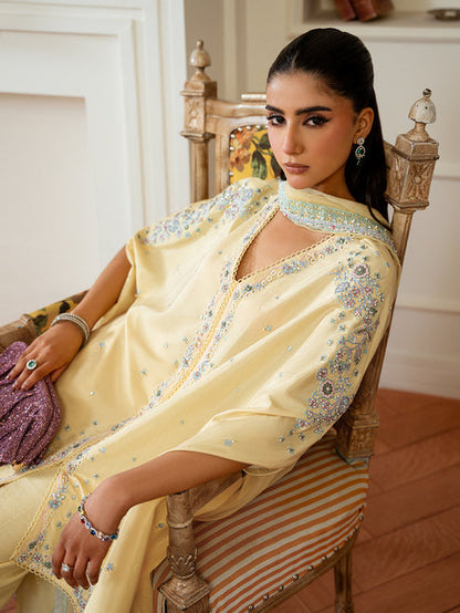 Epoque | Elysia Luxury Pret | Citrine - Luxury Dress - available at Maria Faisal in UK and USA.
