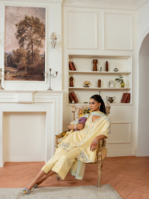 Epoque | Elysia Luxury Pret | Citrine - Luxury Dress - available at Maria Faisal in UK and USA.