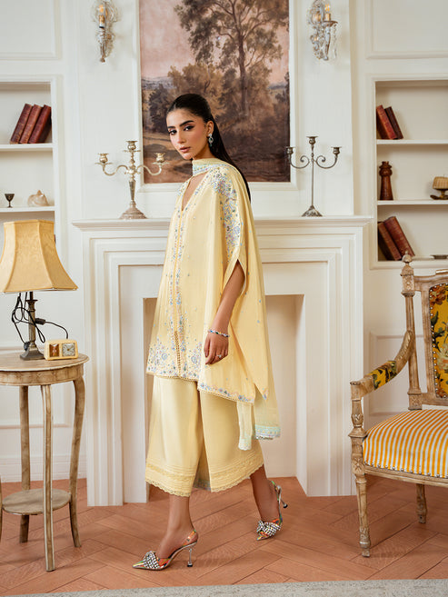Epoque | Elysia Luxury Pret | Citrine - Luxury Dress - available at Maria Faisal in UK and USA.