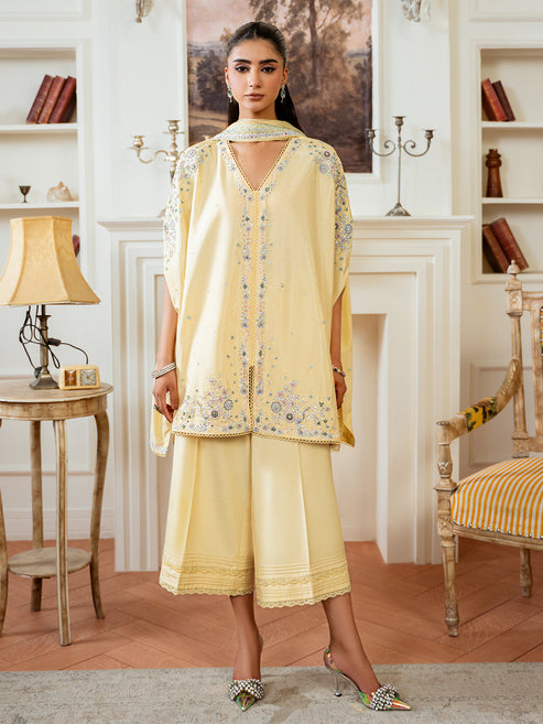Epoque | Elysia Luxury Pret | Citrine - Luxury Dress - available at Maria Faisal in UK and USA.