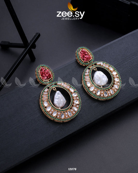 Cluster Zircons Earrings - Earrings 