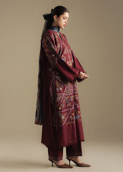 Zara Shahjahan | Coco Winter 25 | Coral-4B - Casual Dress - available at Maria Faisal in UK and USA.