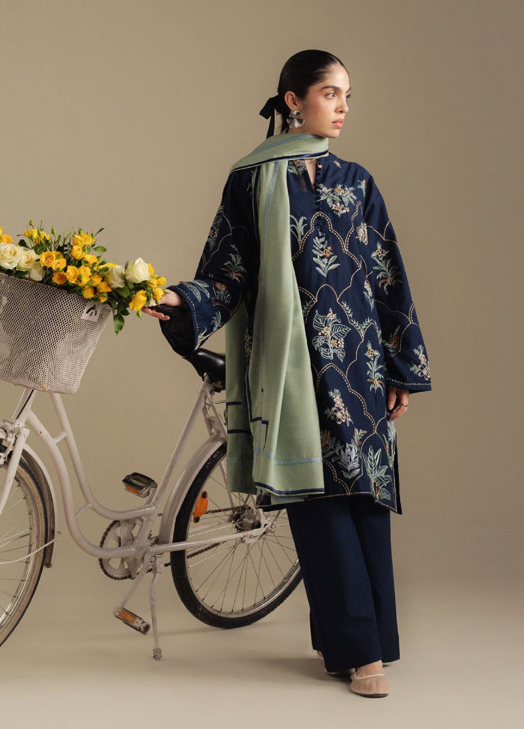 Zara Shahjahan | Coco Winter 25 | Amber-1B - Casual Dress - available at Maria Faisal in UK and USA.