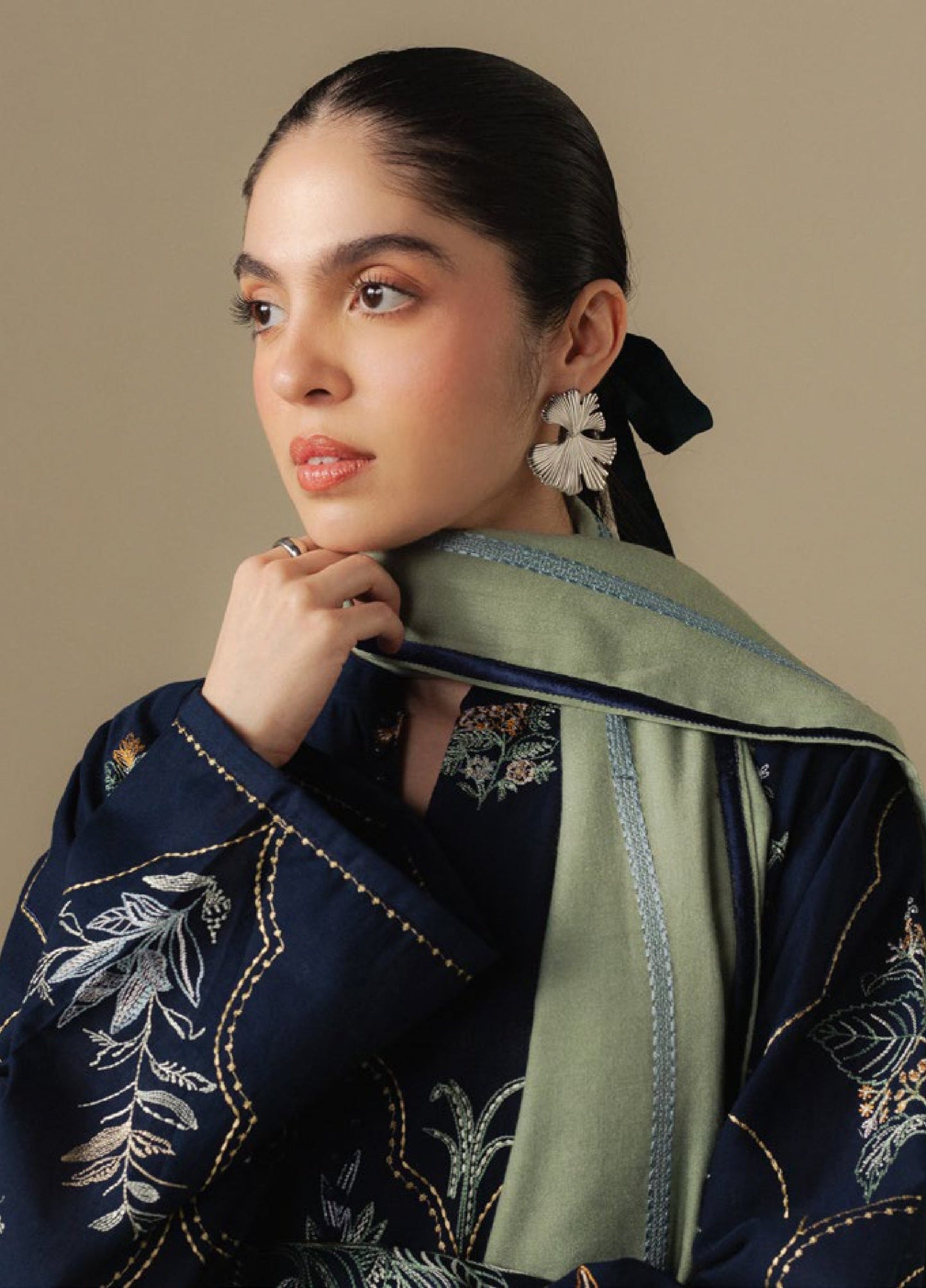 Zara Shahjahan | Coco Winter 25 | Amber-1B - Casual Dress - available at Maria Faisal in UK and USA.