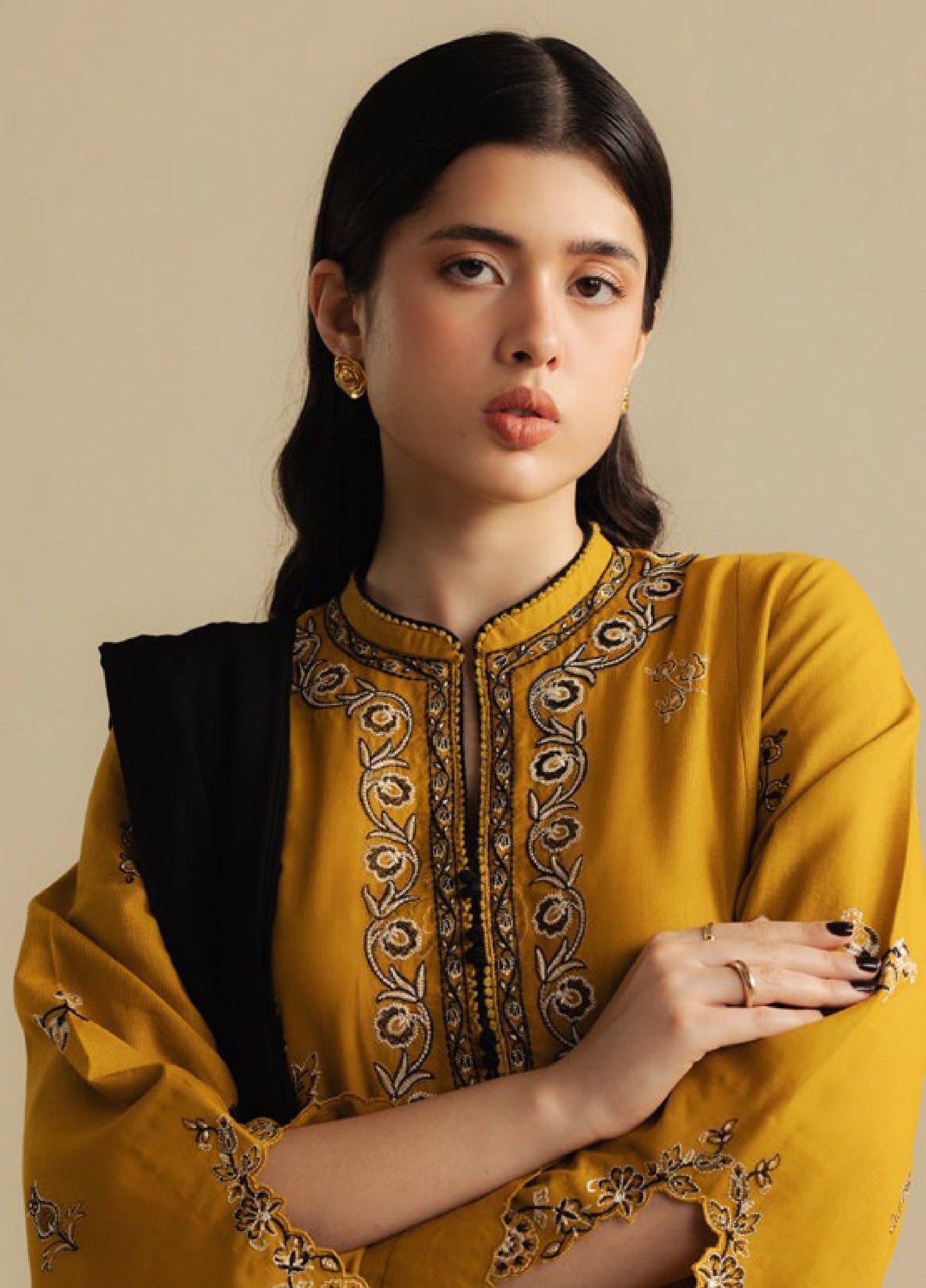 Zara Shahjahan | Coco Winter 25 | Dawn-5A - Casual Dress - available at Maria Faisal in UK and USA.