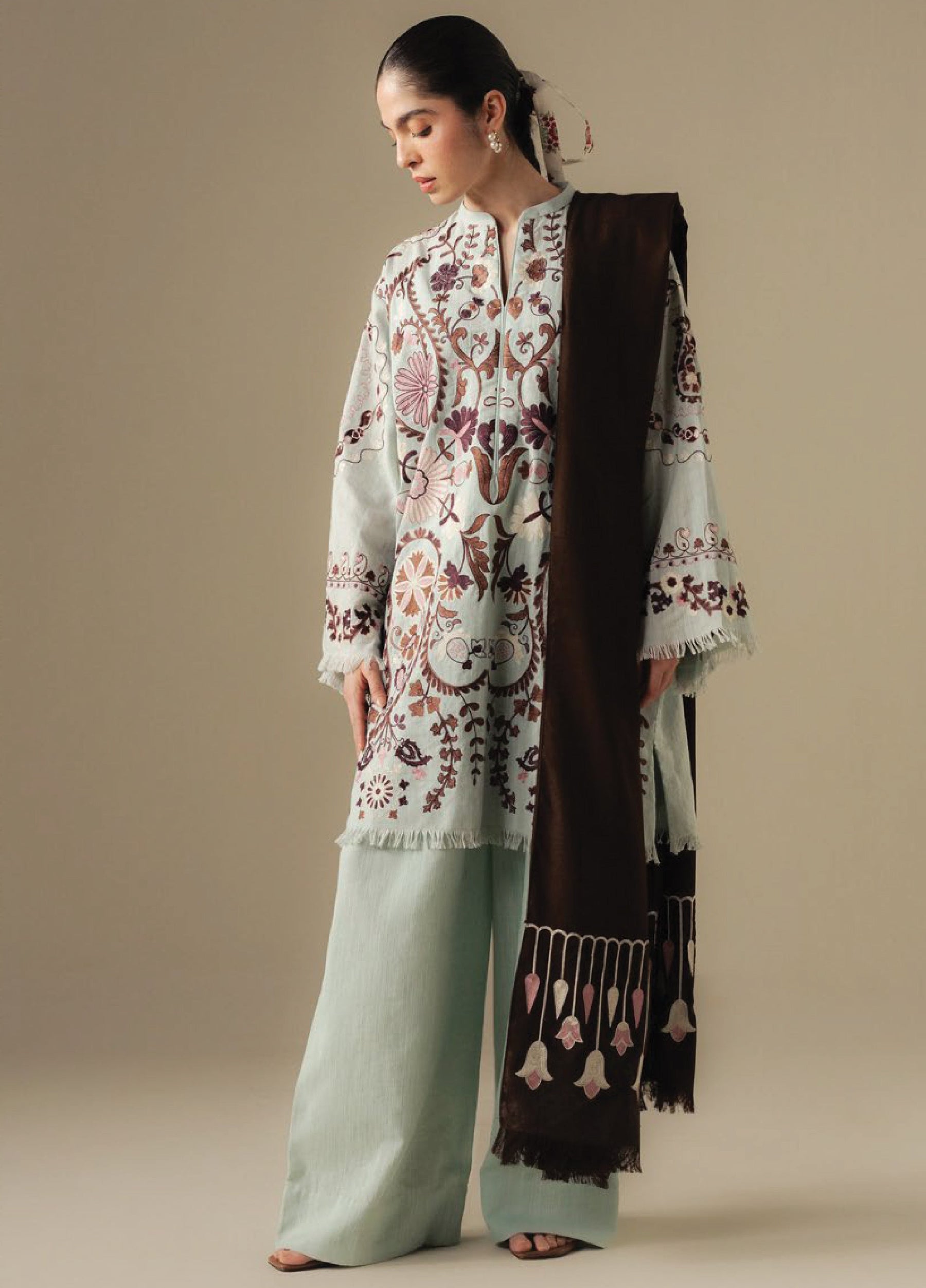 Zara Shahjahan | Coco Winter 25 | Breeze-7A - Casual Dress - available at Maria Faisal in UK and USA.