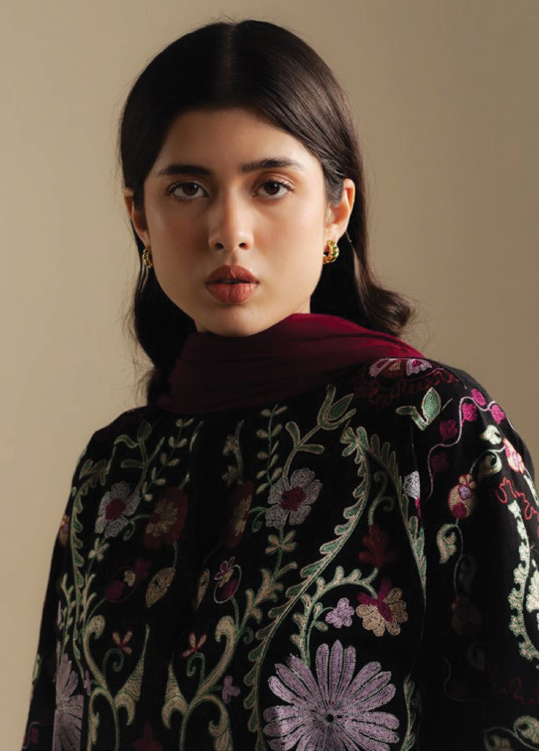Zara Shahjahan | Coco Winter 25 |Breeze-7B - Casual Dress - available at Maria Faisal in UK and USA.