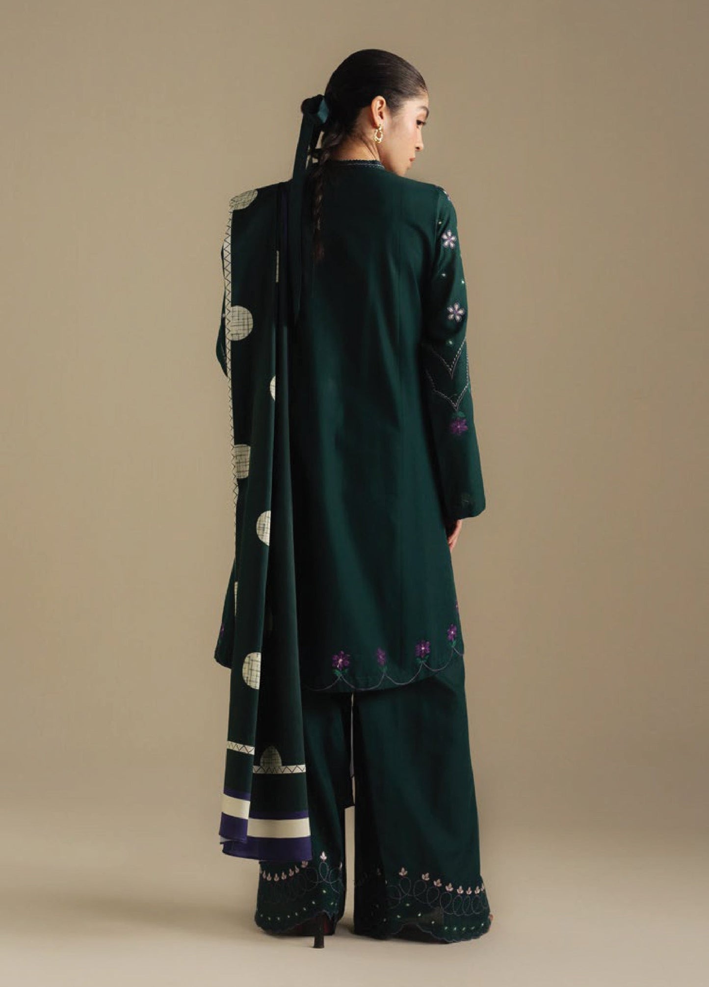 Zara Shahjahan | Coco Winter 25 | Fawn-8A - Casual Dress - available at Maria Faisal in UK and USA.