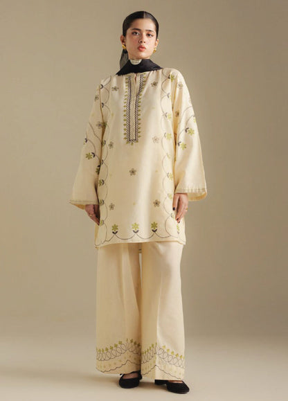 Zara Shahjahan | Coco Winter 25 | Fawn-8B - Casual Dress - available at Maria Faisal in UK and USA.