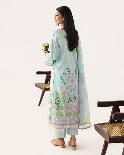 Roheenaz | Rosette Lawn | Cool Mirage - Casual Dress - available at Maria Faisal in UK and USA.