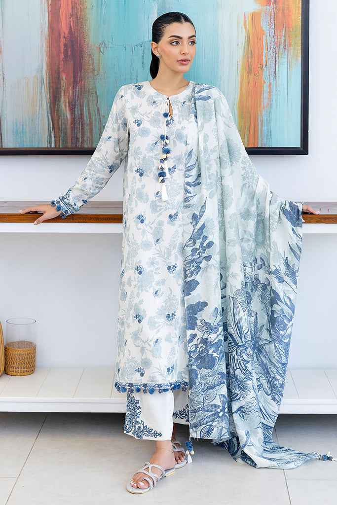 Cross Stitch | Cotton Satin 25 |  WHIMSICAL TEAL - Ladies Clothes - Maria Faisal