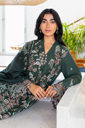 Cross Stitch | Cotton Satin 25 | GREEN ORNATE - Ladies Clothes - Maria Faisal