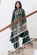 Cross Stitch | Cotton Satin 25 | GREEN ORNATE - Ladies Clothes - Maria Faisal