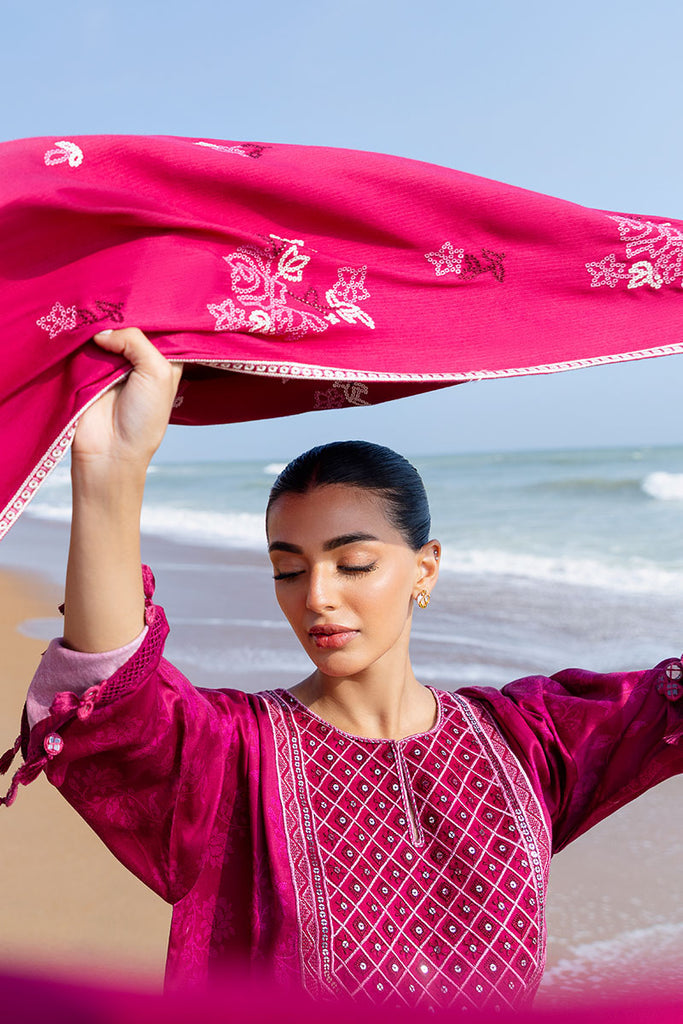 Cross Stitch | Cotton Satin 25 |FLORID ZEAL - Ladies Clothes - Maria Faisal