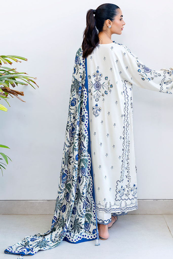 Cross Stitch | Cotton Satin 25 | IVORY ORCHID - Ladies Clothes - Maria Faisal
