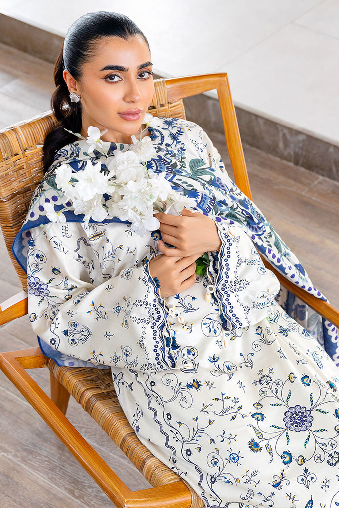 Cross Stitch | Cotton Satin 25 | IVORY ORCHID - Ladies Clothes - Maria Faisal
