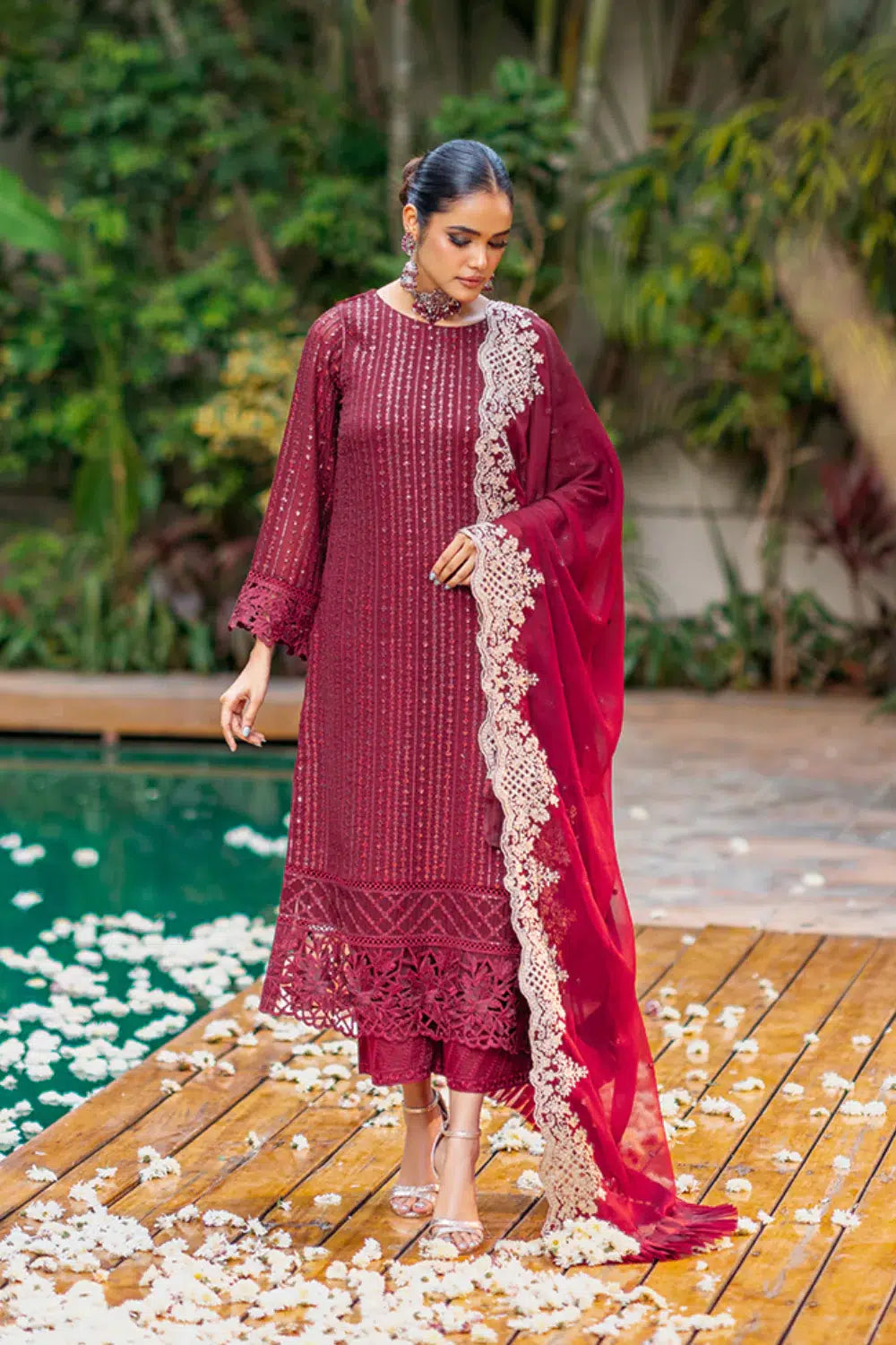 Azure | Embroidered Formals | Crimnson Rush - Formal 