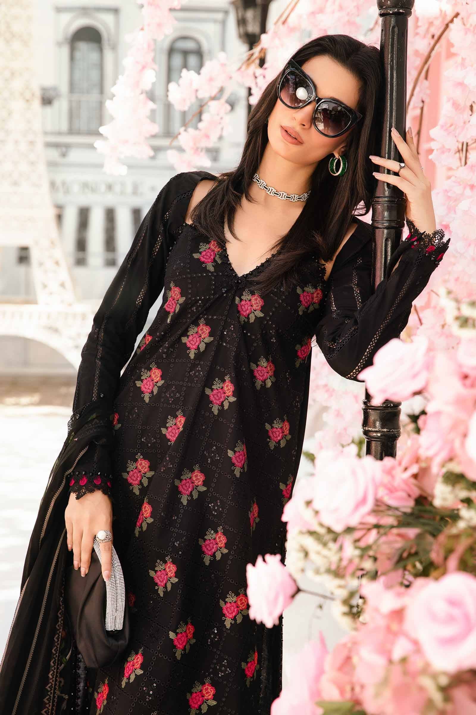 Maria B | M Prints Summer 25 | MPT-2601-B by Maria Faisal - Registered Vendor of : Maria B - type : Ladies Clothes - 100% original wedding dresses