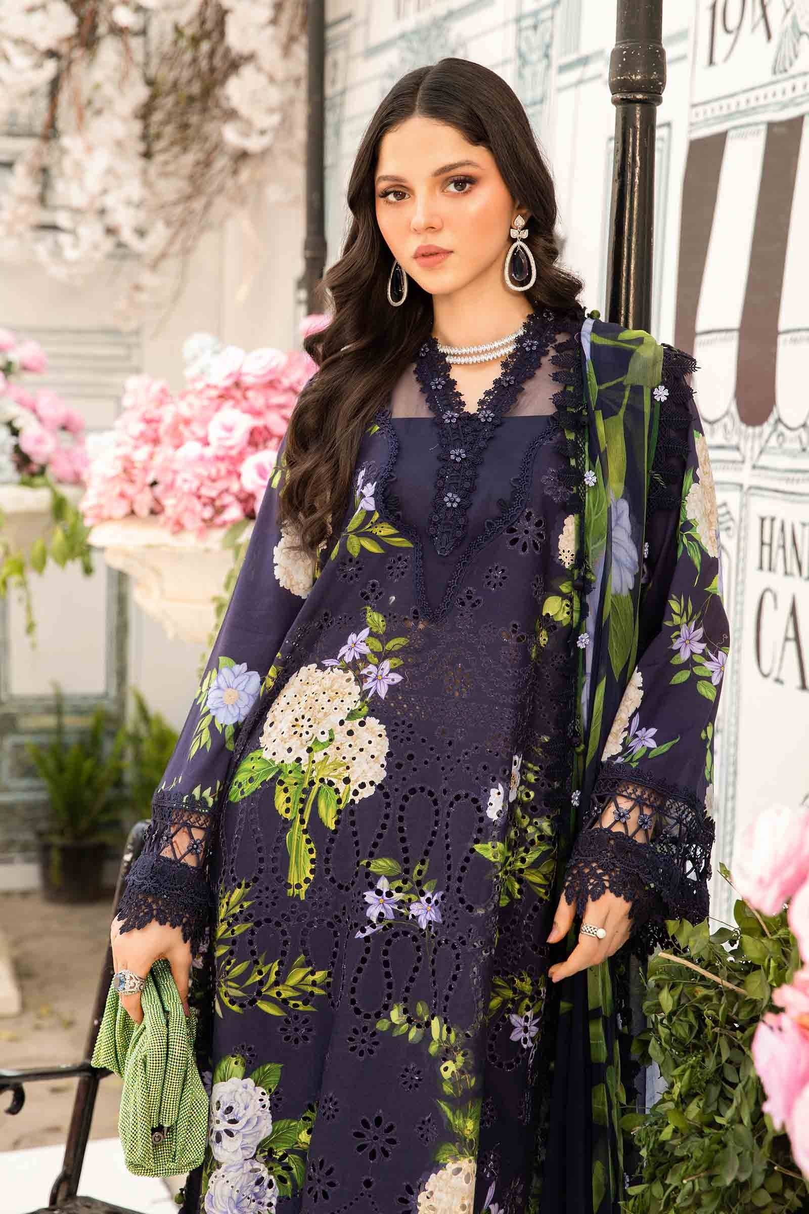 Maria B | M Prints Summer 25 | MPT-2602-B by Maria Faisal - Registered Vendor of : Maria B - type : Ladies Clothes - 100% original wedding dresses