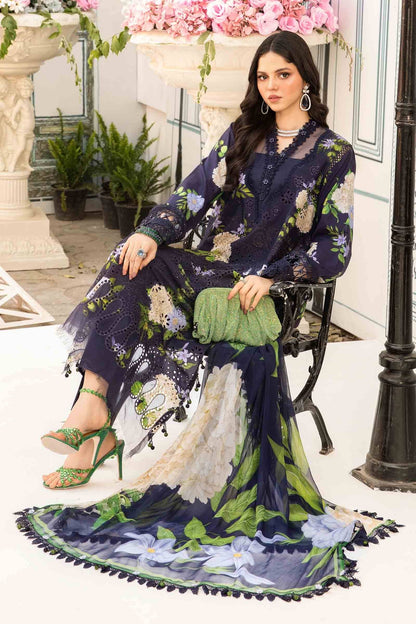 Maria B | M Prints Summer 25 | MPT-2602-B by Maria Faisal - Registered Vendor of : Maria B - type : Ladies Clothes - 100% original wedding dresses
