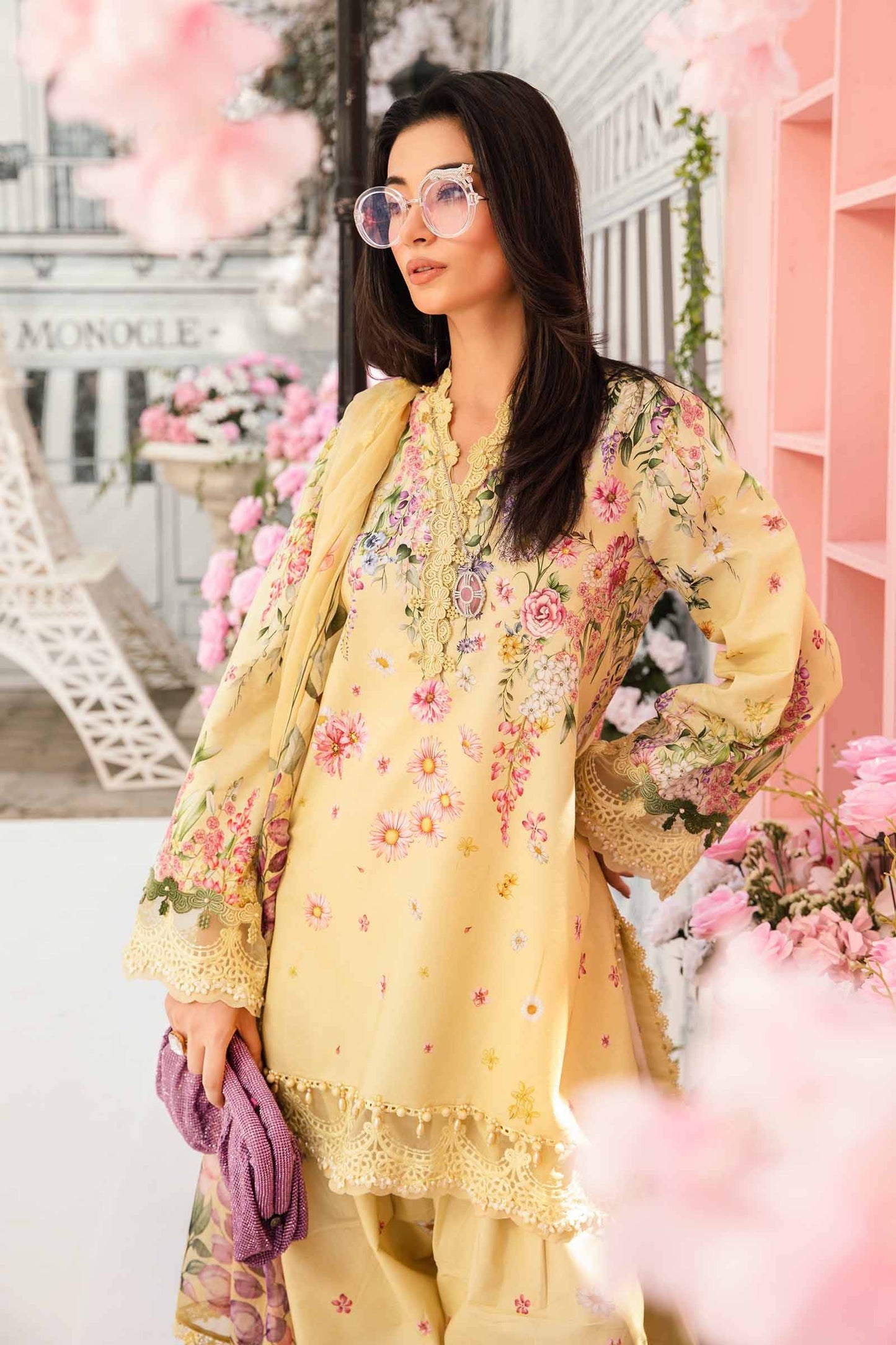 Maria B | M Prints Summer 25 | MPT-2603-A by Maria Faisal - Registered Vendor of : Maria B - type : Ladies Clothes - 100% original wedding dresses