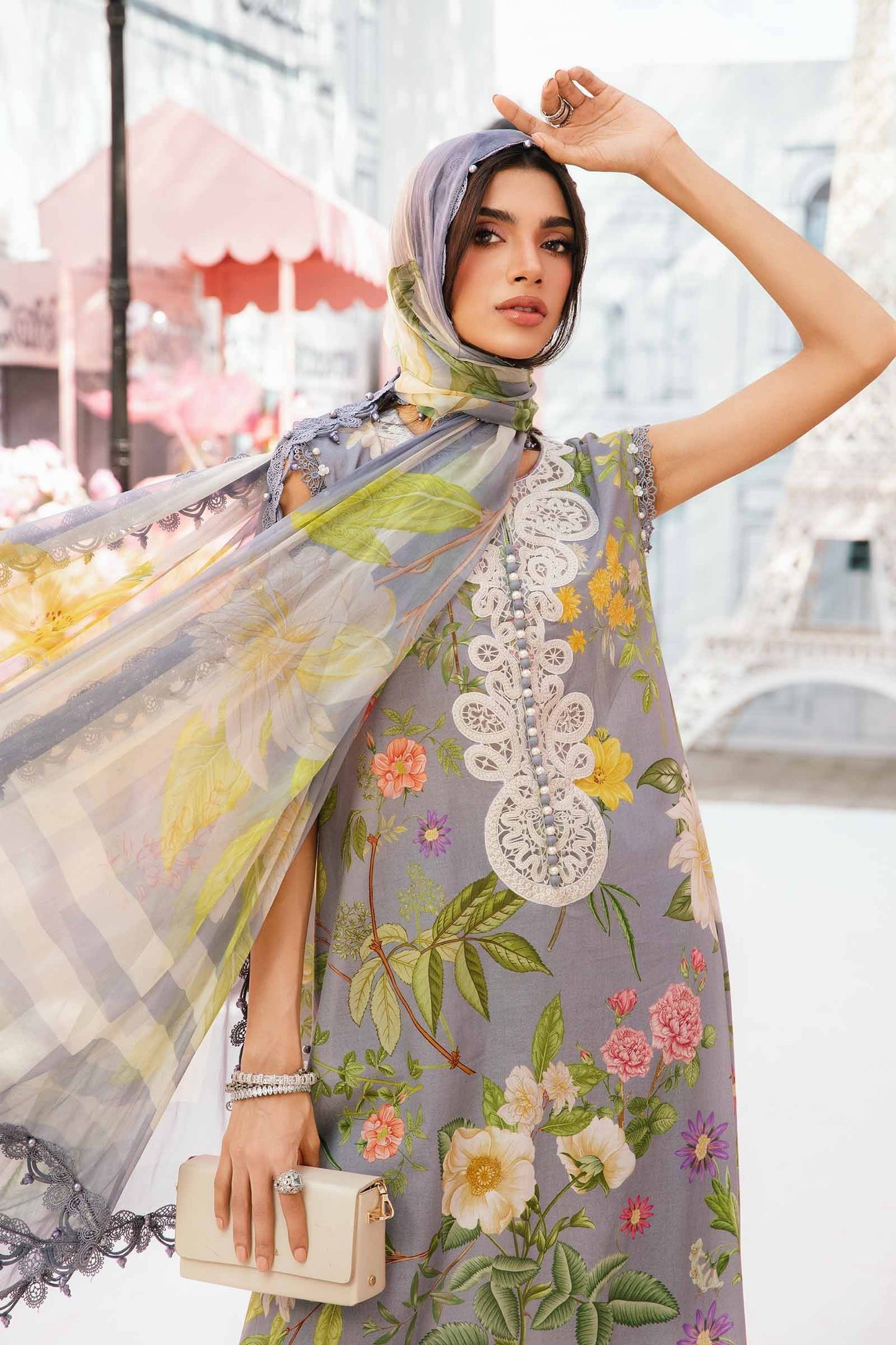 Maria B | M Prints Summer 25 | MPT-2604-A by Maria Faisal - Registered Vendor of : Maria B - type : Ladies Clothes - 100% original wedding dresses