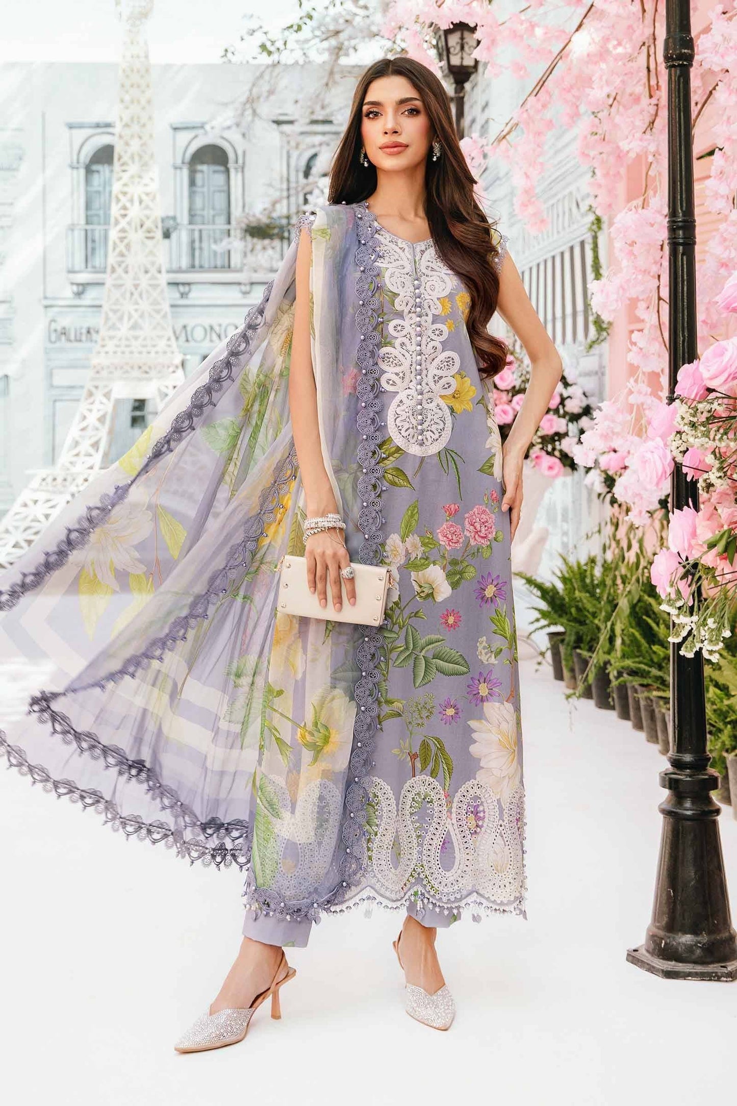 Maria B | M Prints Summer 25 | MPT-2604-A by Maria Faisal - Registered Vendor of : Maria B - type : Ladies Clothes - 100% original wedding dresses