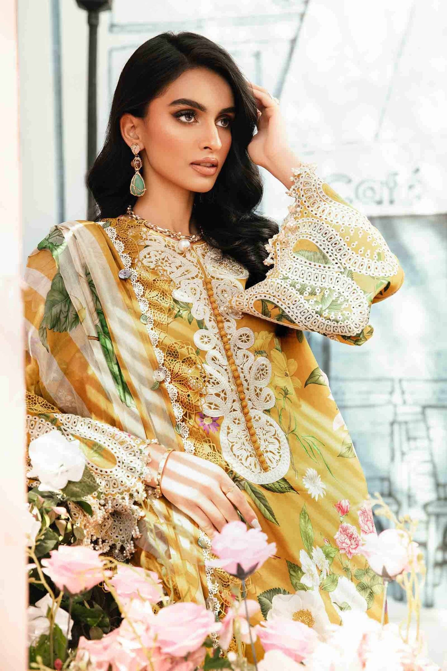 Maria B | M Prints Summer 25 | MPT-2604-B by Maria Faisal - Registered Vendor of : Maria B - type : Ladies Clothes - 100% original wedding dresses