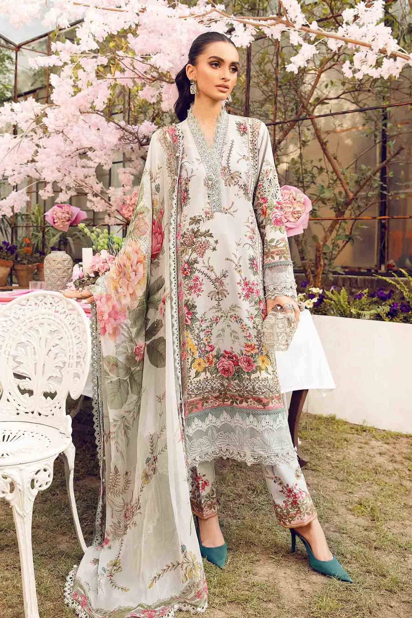 Maria B | M Prints Summer 25 | MPT-2605-B by Maria Faisal - Registered Vendor of : Maria B - type : Ladies Clothes - 100% original wedding dresses