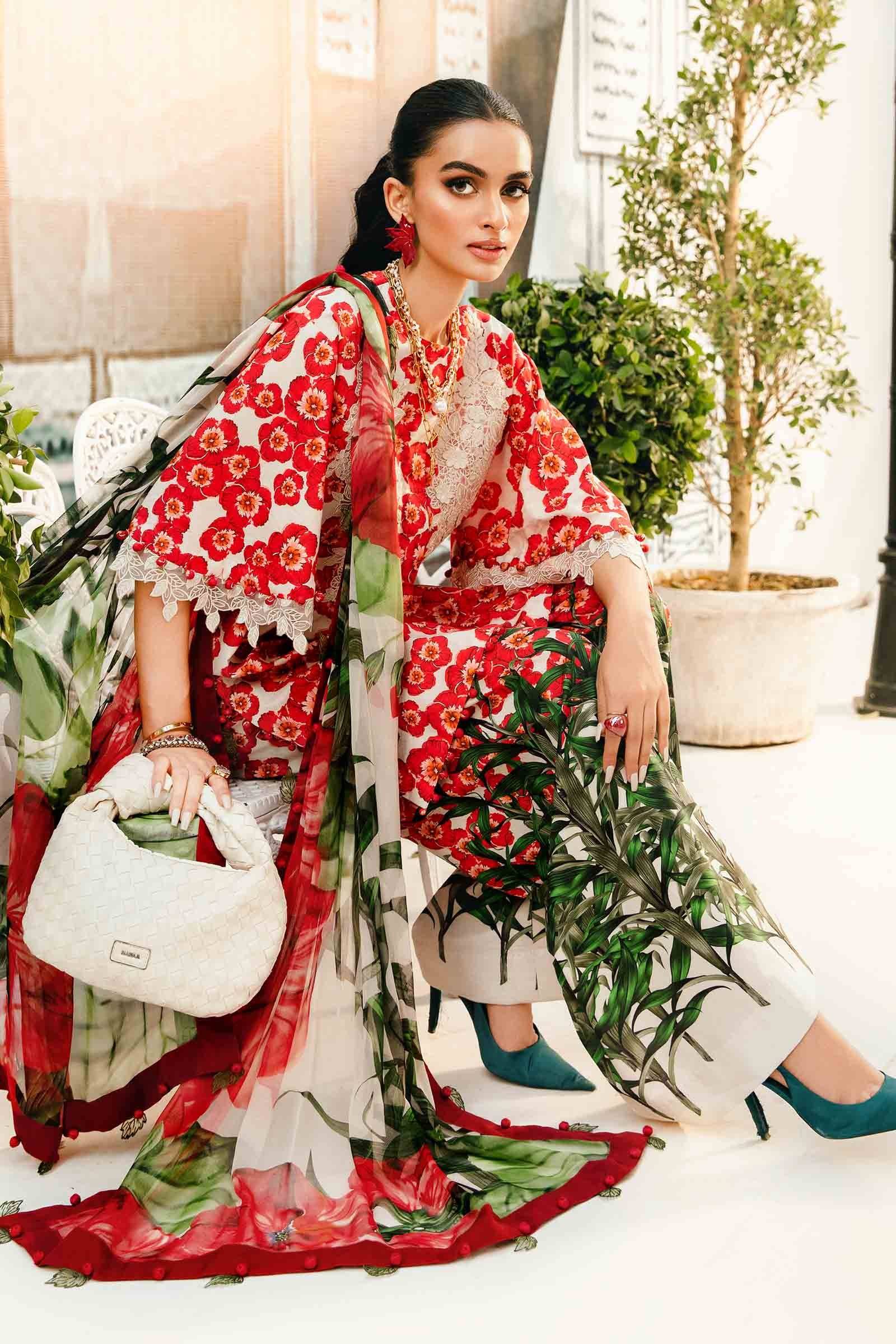 Maria B | M Prints Summer 25 | MPT-2606-B by Maria Faisal - Registered Vendor of : Maria B - type : Ladies Clothes - 100% original wedding dresses