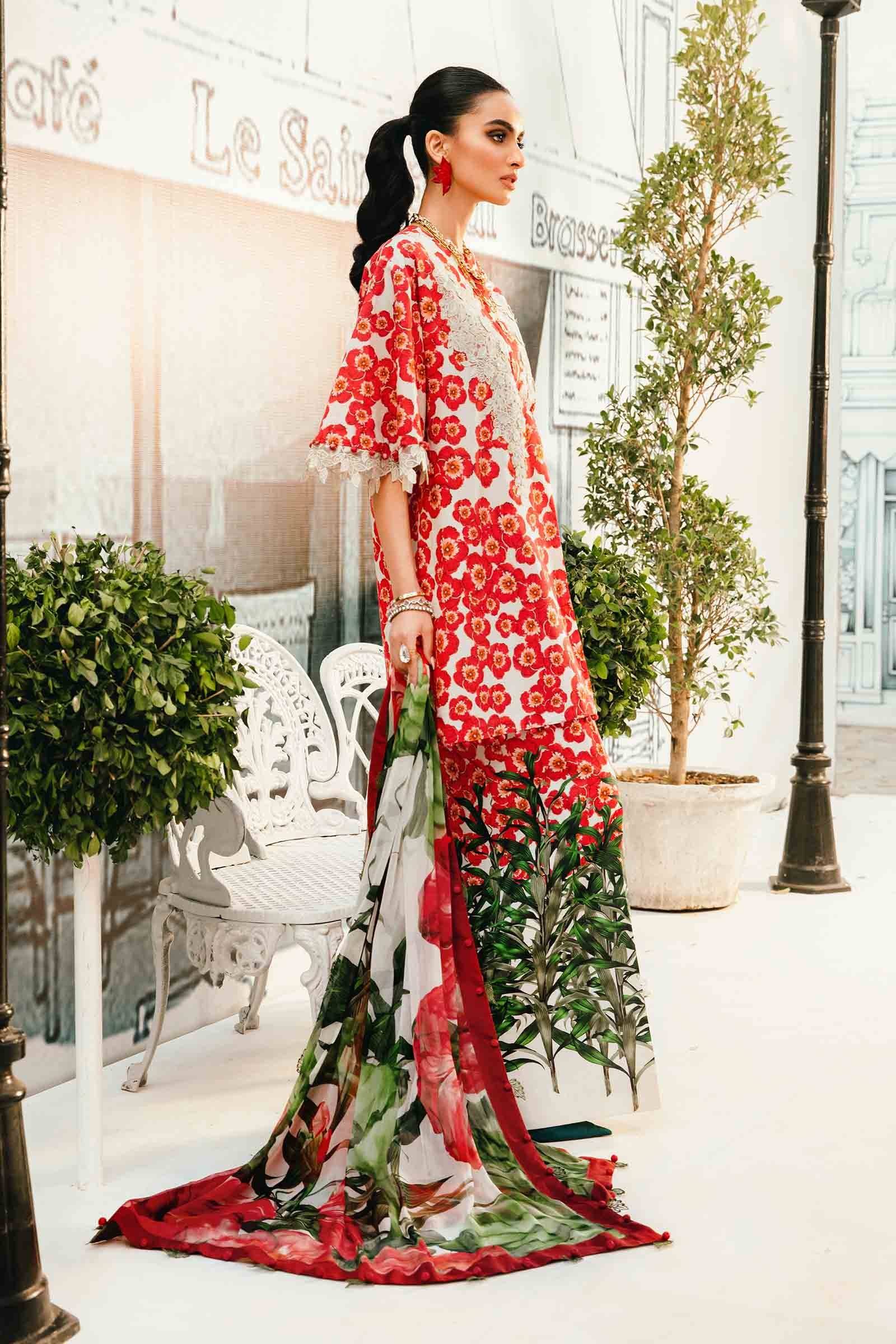 Maria B | M Prints Summer 25 | MPT-2606-B by Maria Faisal - Registered Vendor of : Maria B - type : Ladies Clothes - 100% original wedding dresses