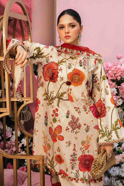 Maria B | M Prints Summer 25 | MPT-2607-A by Maria Faisal - Registered Vendor of : Maria B - type : Ladies Clothes - 100% original wedding dresses