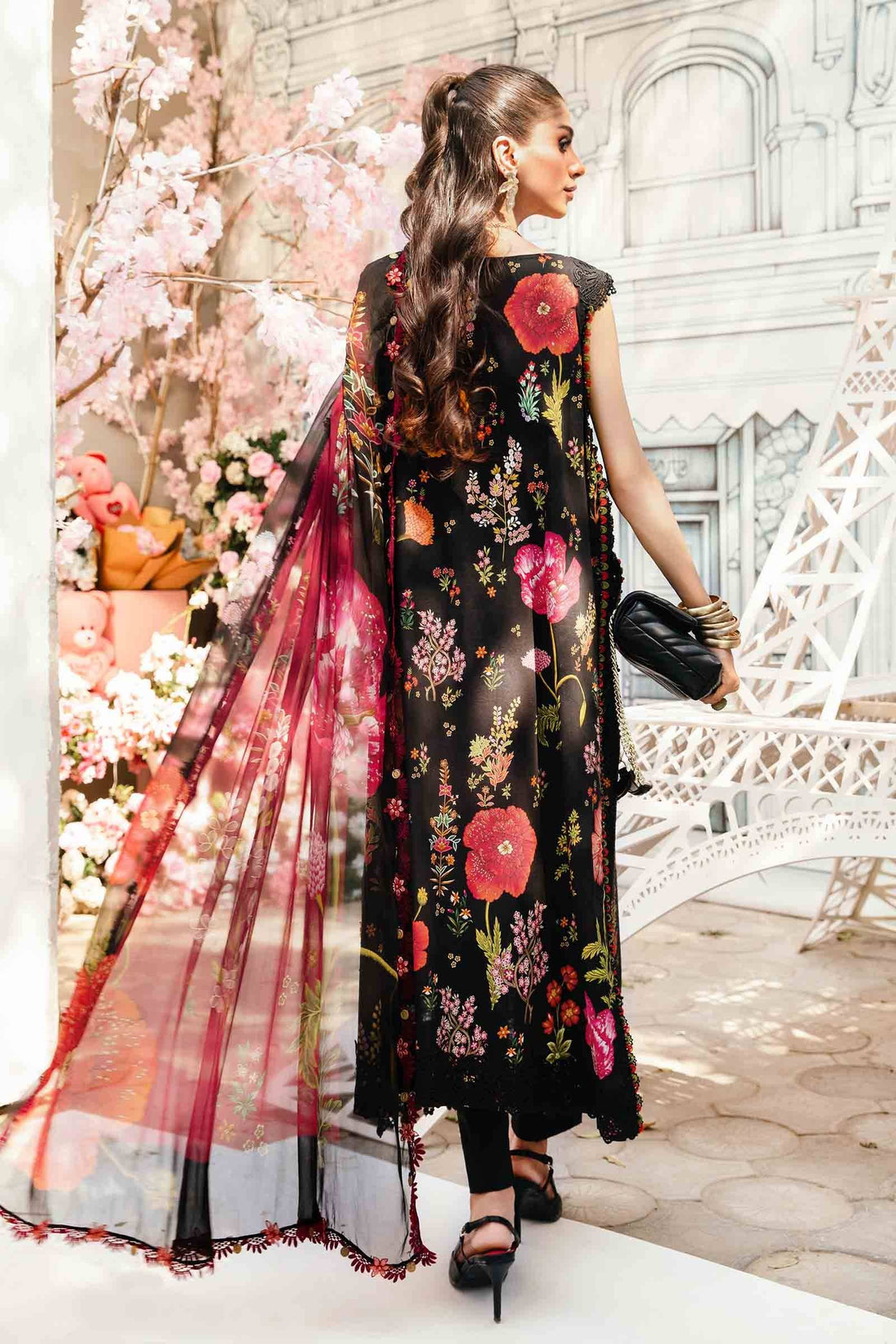 Maria B | M Prints Summer 25 | MPT-2607-B by Maria Faisal - Registered Vendor of : Maria B - type : Ladies Clothes - 100% original wedding dresses