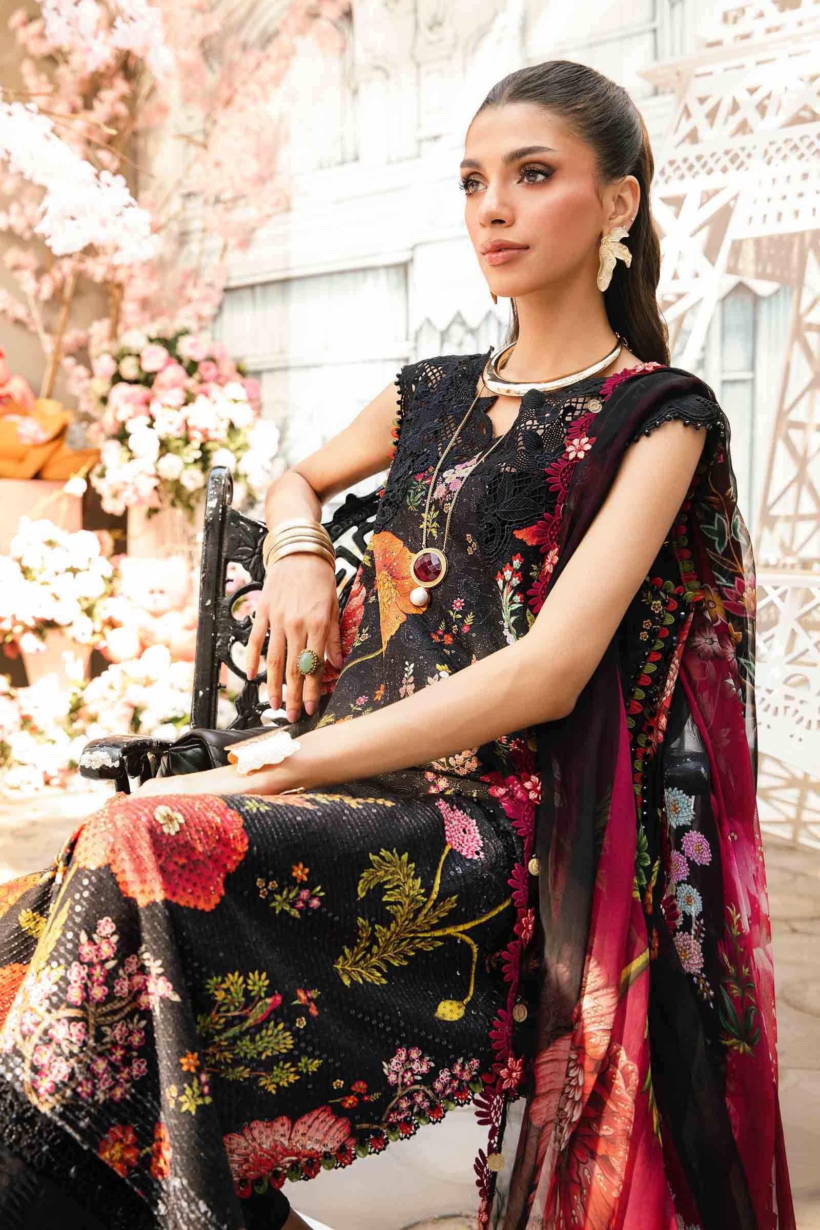 Maria B | M Prints Summer 25 | MPT-2607-B by Maria Faisal - Registered Vendor of : Maria B - type : Ladies Clothes - 100% original wedding dresses