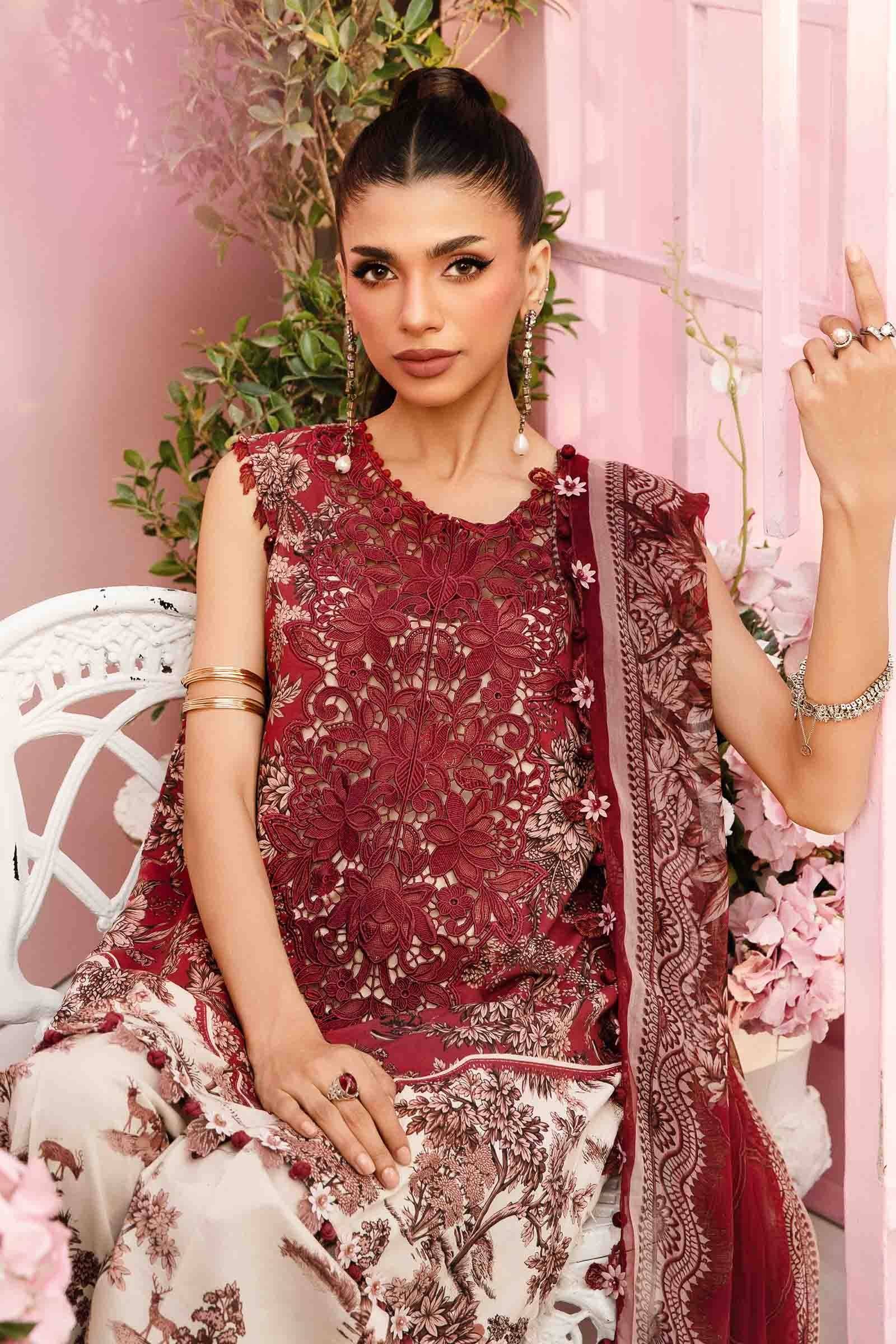 Maria B | M Prints Summer 25 | MPT-2608-A by Maria Faisal - Registered Vendor of : Maria B - type : Ladies Clothes - 100% original wedding dresses