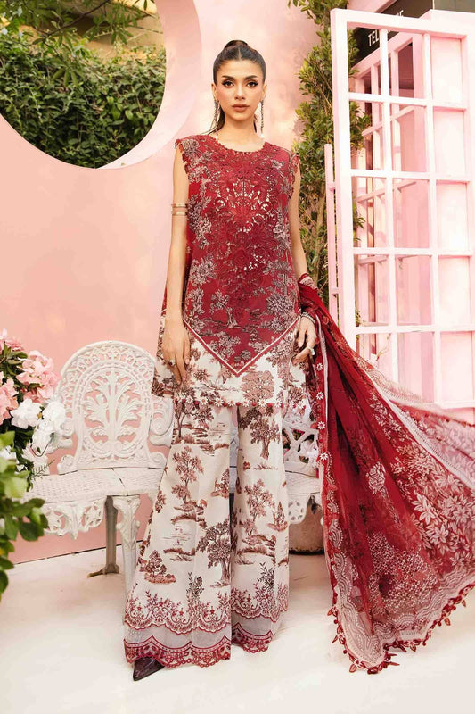 Maria B | M Prints Summer 25 | MPT-2608-A by Maria Faisal - Registered Vendor of : Maria B - type : Ladies Clothes - 100% original wedding dresses