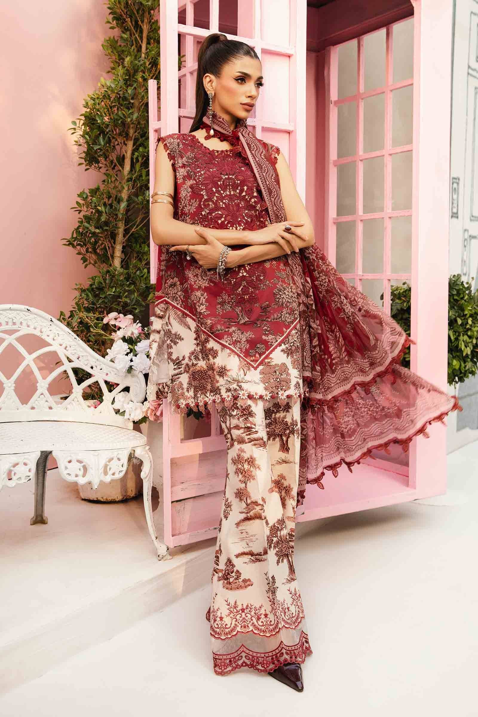 Maria B | M Prints Summer 25 | MPT-2608-A by Maria Faisal - Registered Vendor of : Maria B - type : Ladies Clothes - 100% original wedding dresses