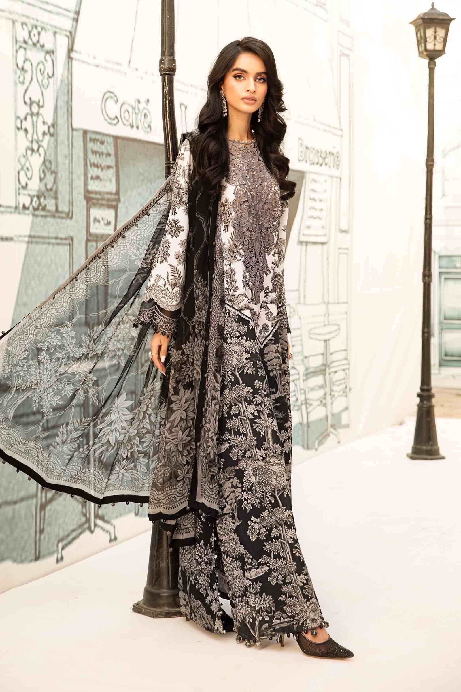 Maria B | M Prints Summer 25 | MPT-2608-B by Maria Faisal - Registered Vendor of : Maria B - type : Ladies Clothes - 100% original wedding dresses